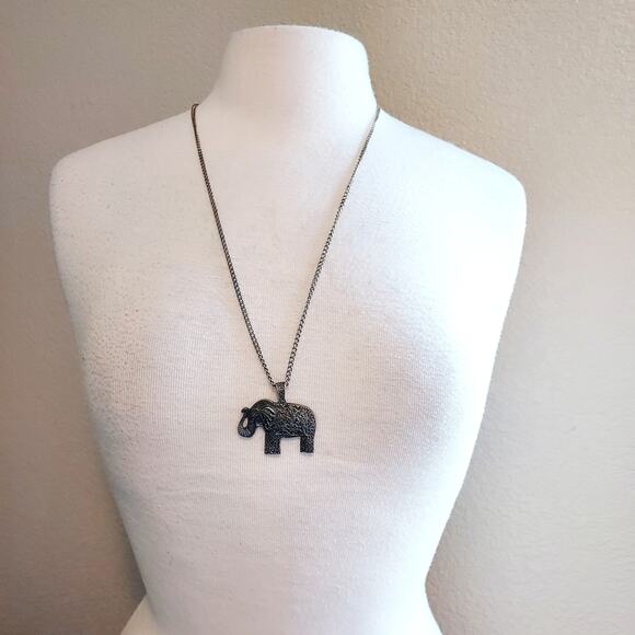 Elephant Pendant Necklace - Picture 2 of 5